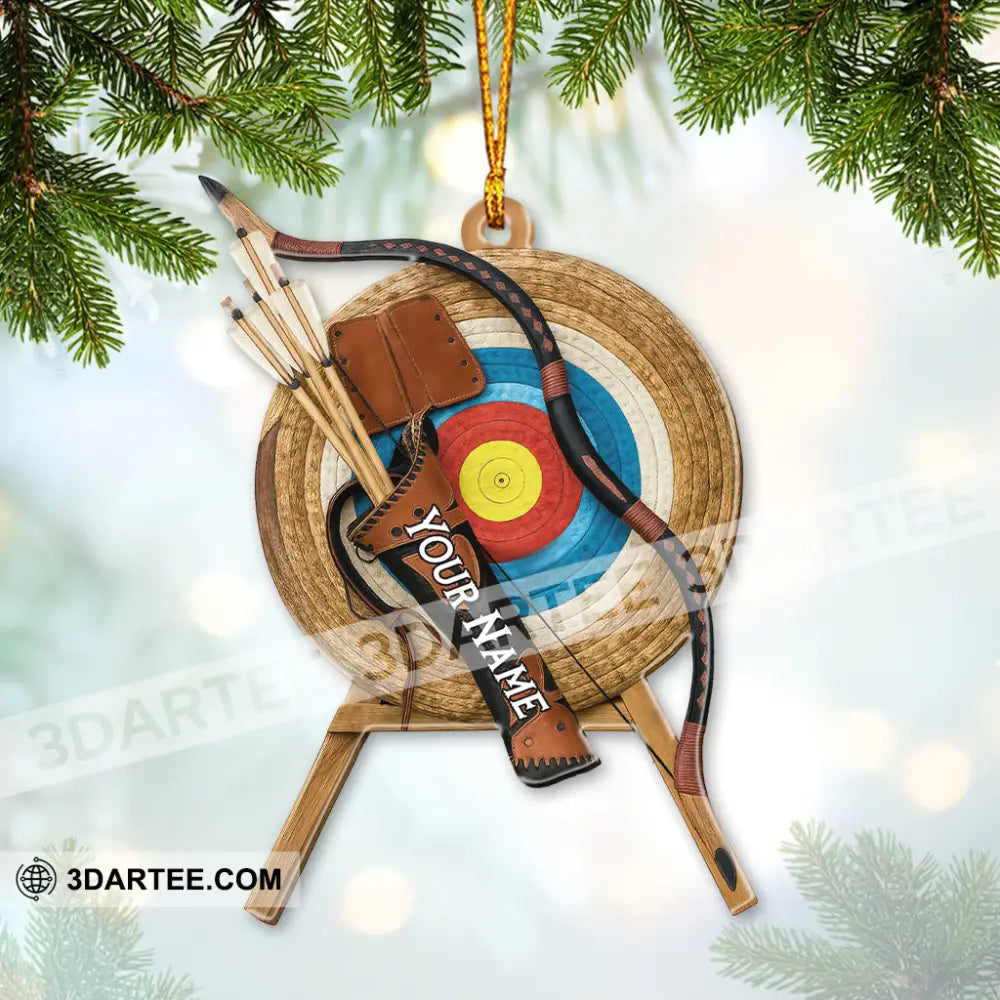 Archery Home Decor Christmas Ornament Personalized Ornament Ornament