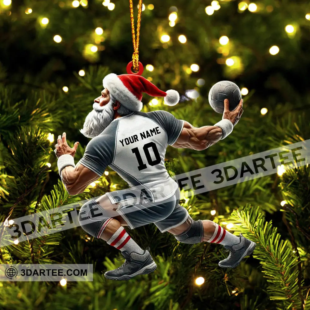Ball And Santa Home Decor Christmas Ornament Personalized Ornament Ornament