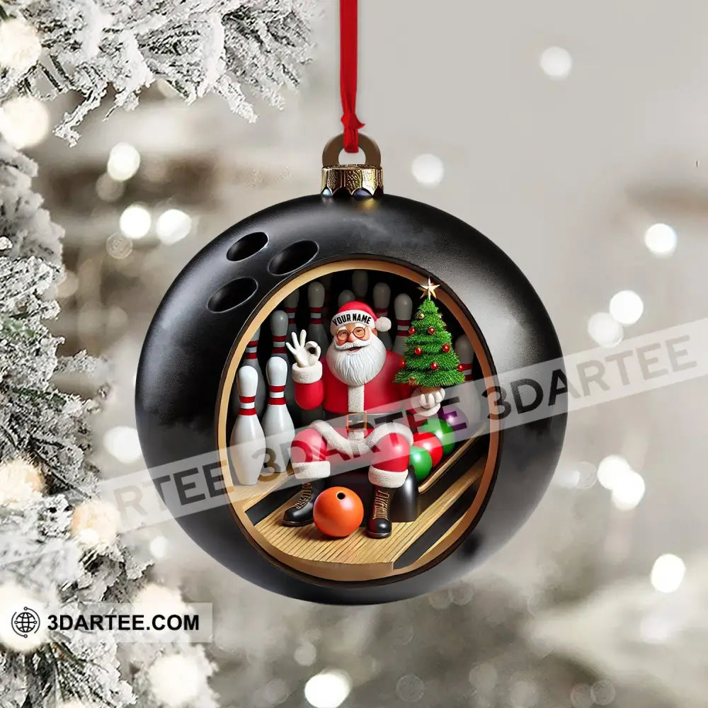 Bowling Ball Christmas Home Decor Christmas Ornament Personalized Ornament Ornament