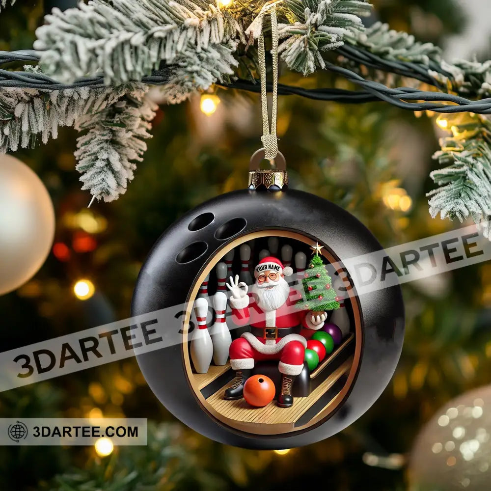 Bowling Ball Christmas Home Decor Christmas Ornament Personalized Ornament Ornament