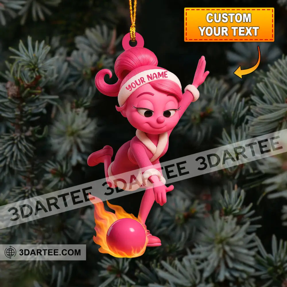 Bowling ELF Home Decor Christmas Ornament Personalized Ornament 3.54’’ / 1 Ornament Ornament