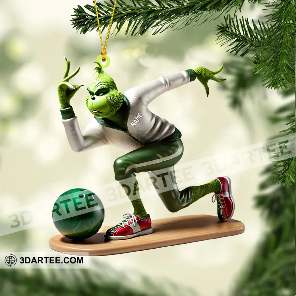 Bowling ELF Home Decor Christmas Ornament Personalized Ornament Ornament