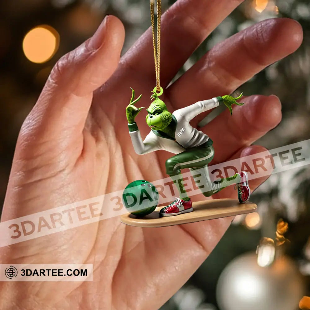 Bowling ELF Home Decor Christmas Ornament Personalized Ornament Ornament