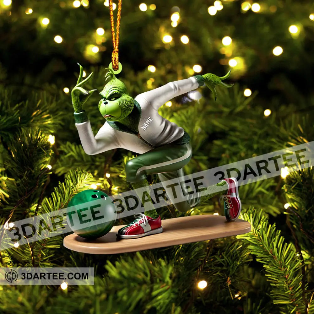 Bowling ELF Home Decor Christmas Ornament Personalized Ornament Ornament
