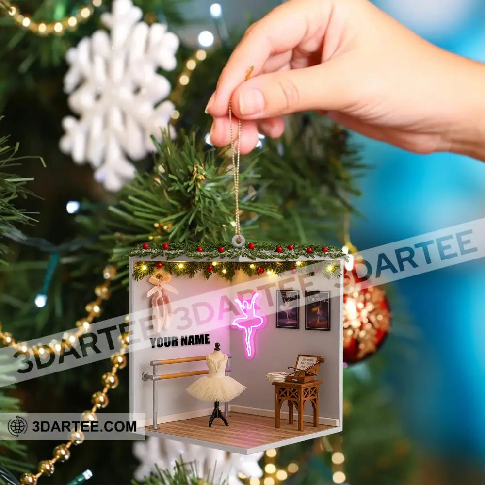 Christmas Ballet Room Home Decor Christmas Ornament Personalized Ornament Ornament