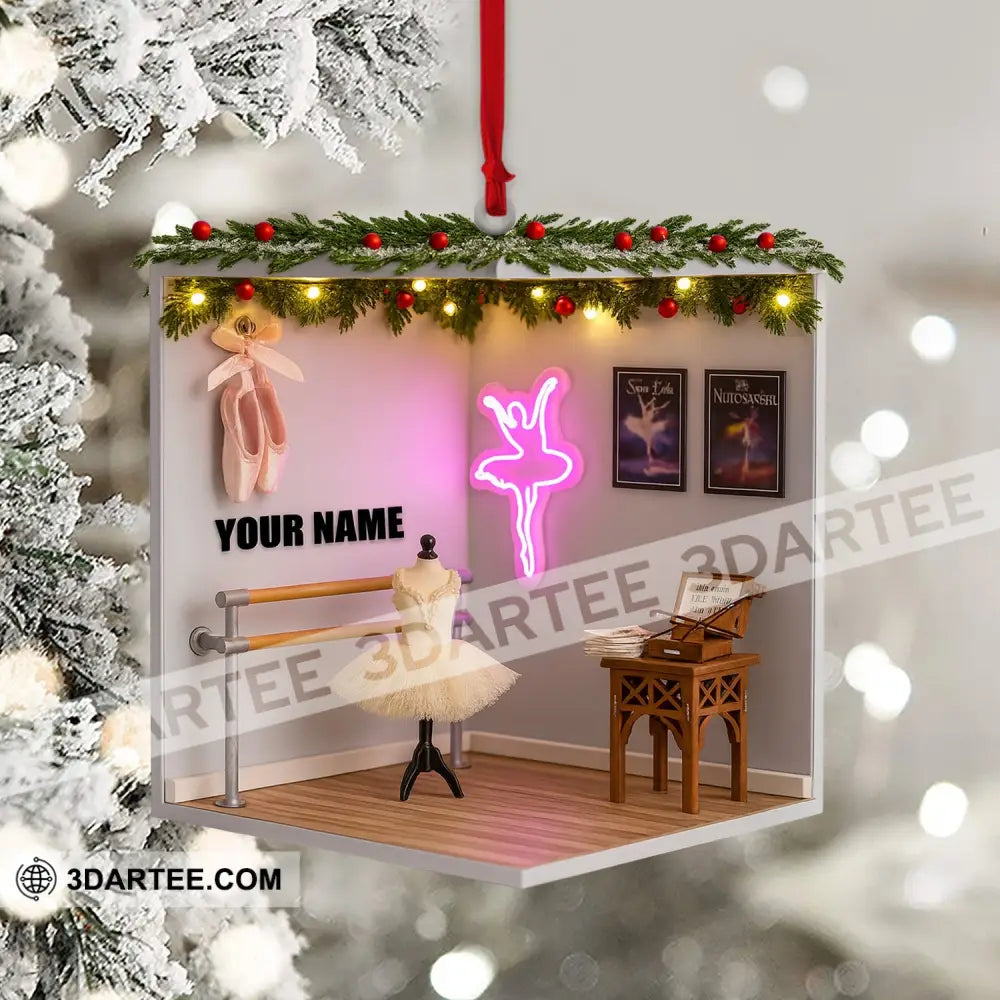 Christmas Ballet Room Home Decor Christmas Ornament Personalized Ornament Ornament