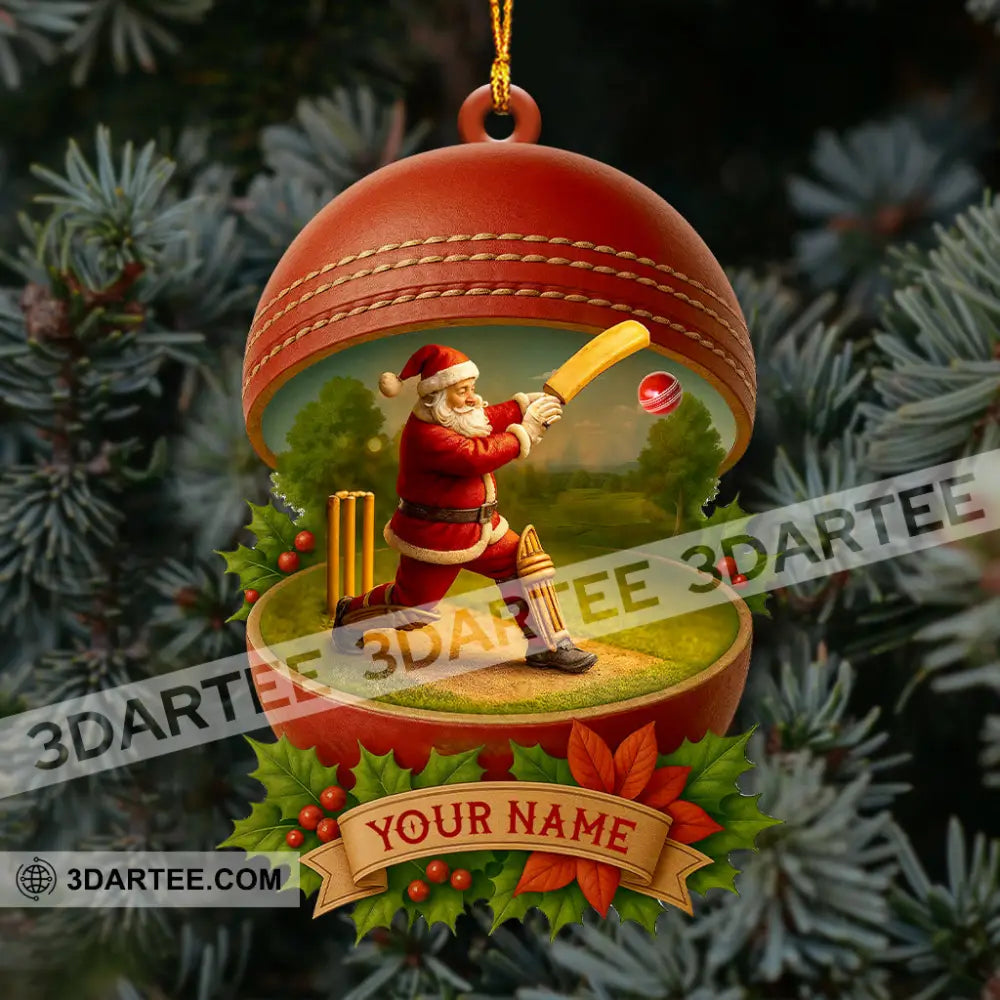 Christmas Cricket Players Home Decor Christmas Ornament Personalized Ornament Ornament