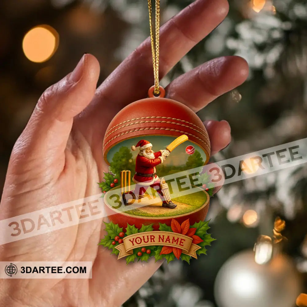 Christmas Cricket Players Home Decor Christmas Ornament Personalized Ornament Ornament