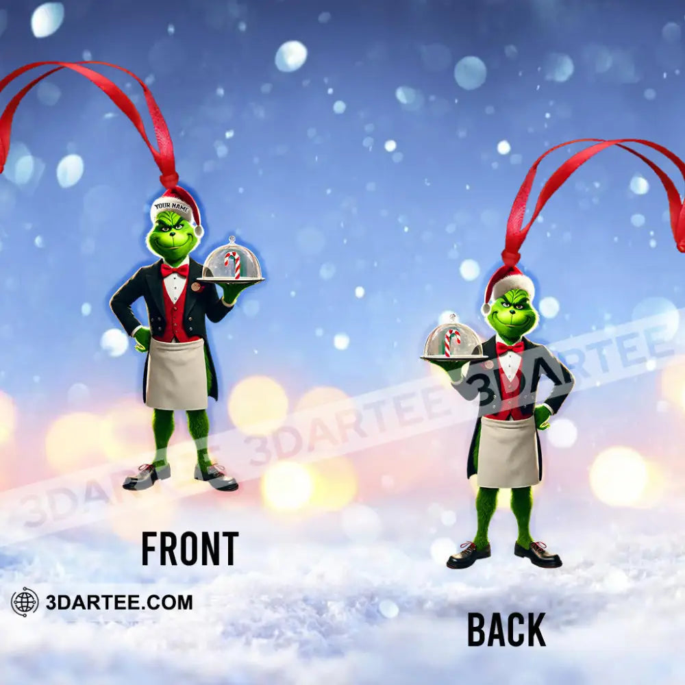 Christmas ELF Waiter Home Decor Christmas Ornament Personalized Ornament Ornament