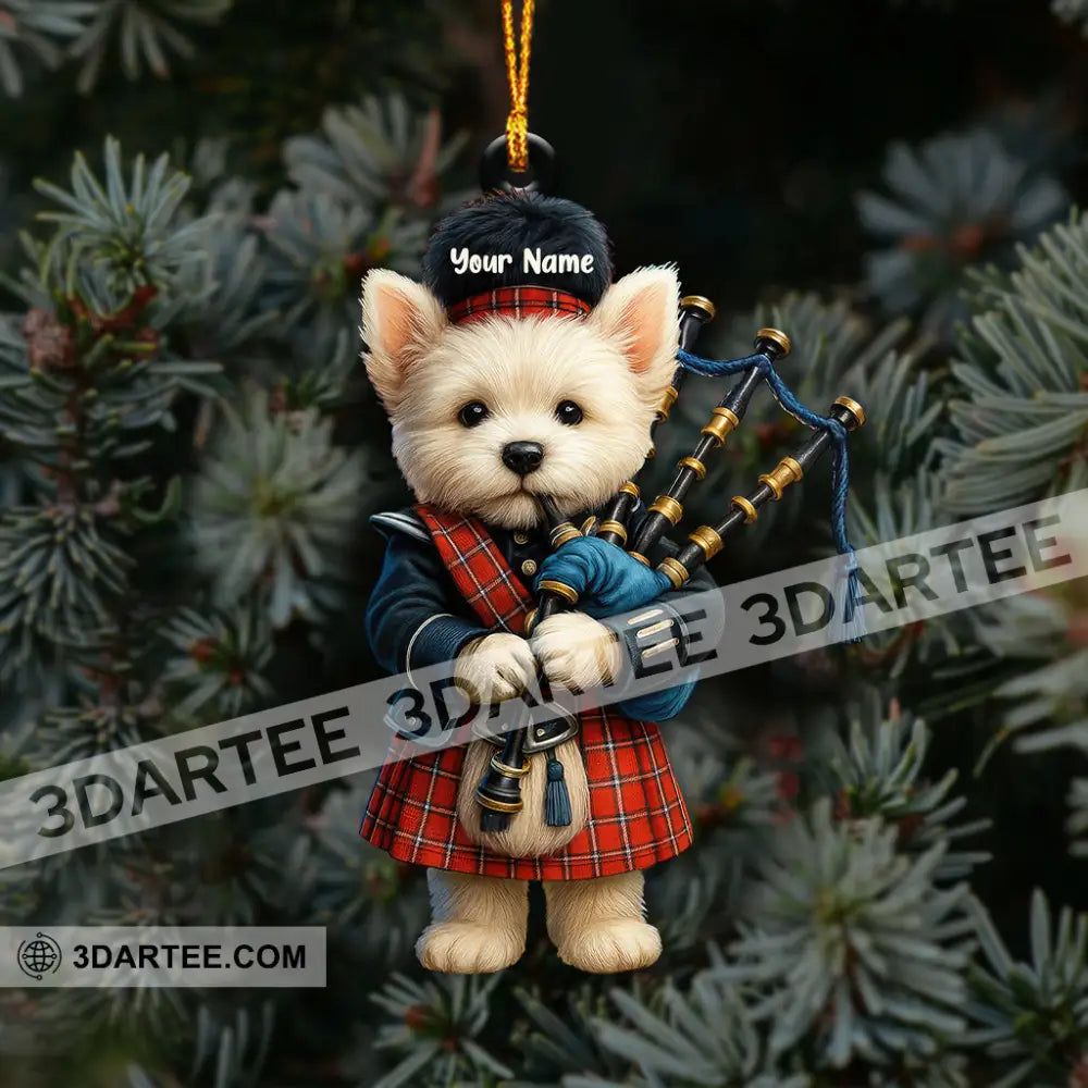 Christmas Funny West Highland Terrier Home Decor Christmas Ornament Personalized Ornament Ornament