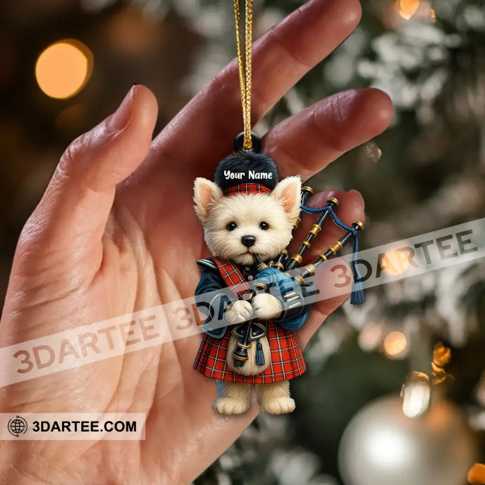Christmas Funny West Highland Terrier Home Decor Christmas Ornament Personalized Ornament Ornament