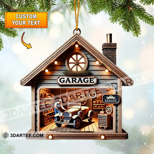 Christmas Garage Home Decor Christmas Ornament Personalized Ornament Ornament