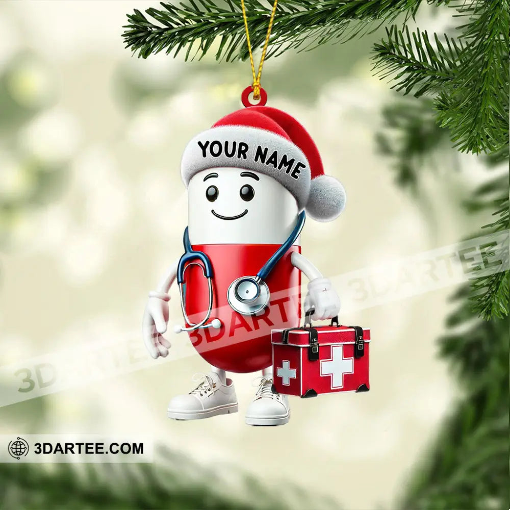 Christmas Healthcare Staff Home Decor Christmas Ornament Personalized Ornament Ornament