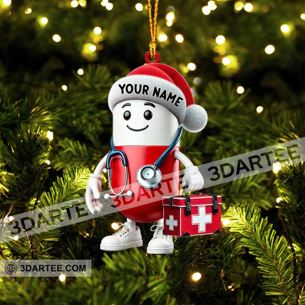 Christmas Healthcare Staff Home Decor Christmas Ornament Personalized Ornament Ornament