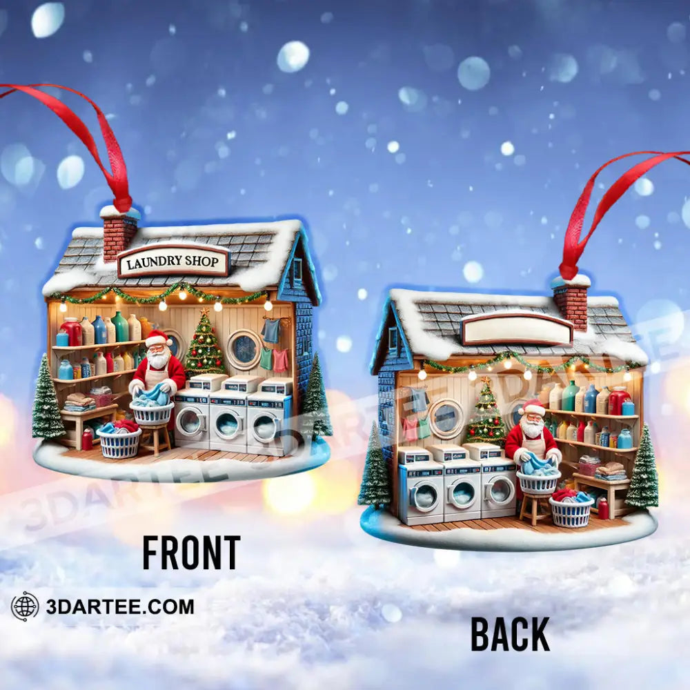 Christmas Laundry Shop Home Decor Christmas Ornament Personalized Ornament Ornament
