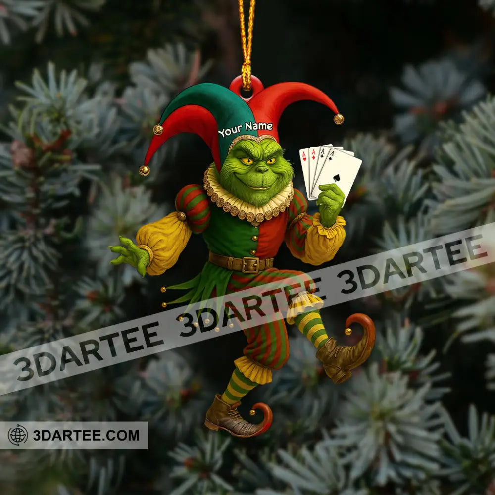 Christmas Poker Home Decor Christmas Ornament Personalized Ornament Ornament