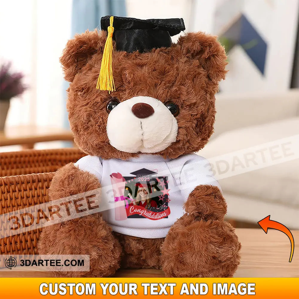 Congrats Graduate Gift For Graduation Personalized Graduate Teddy Bear Shirt Graduate Teddy Bear Shirt