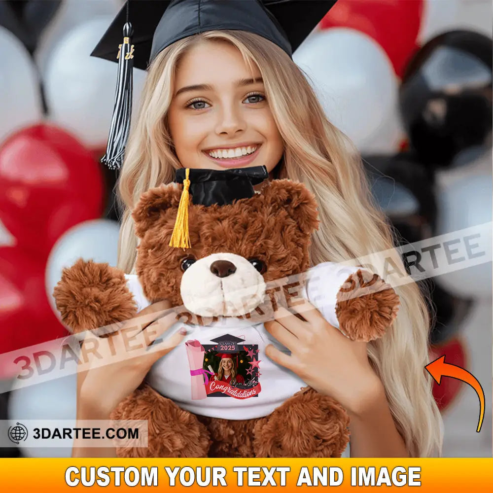 Congrats Graduate Gift For Graduation Personalized Graduate Teddy Bear Shirt Graduate Teddy Bear Shirt