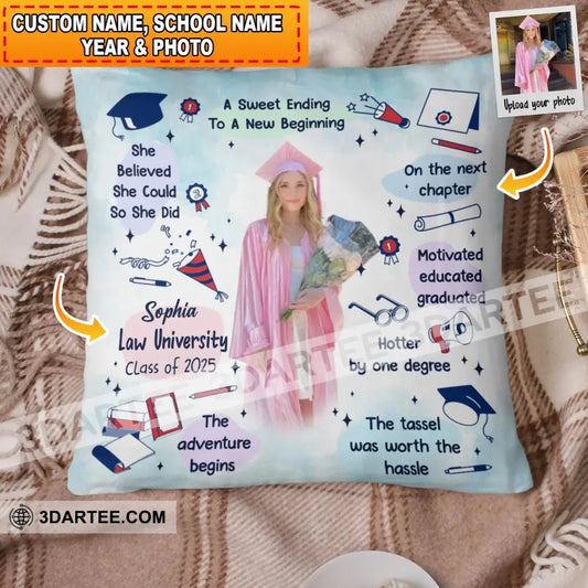 Congrats Graduation Personalized Pillow Gift For Graduation Pillow