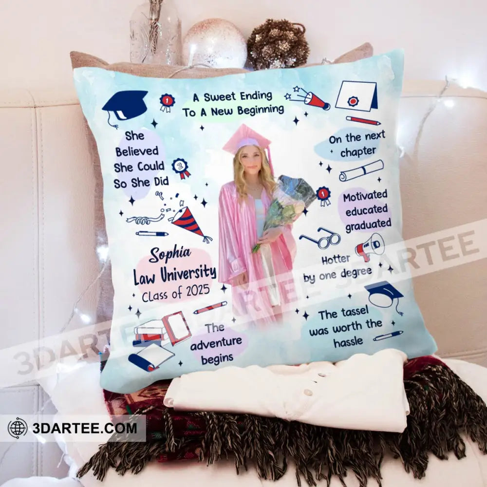 Congrats Graduation Personalized Pillow Gift For Graduation Pillow