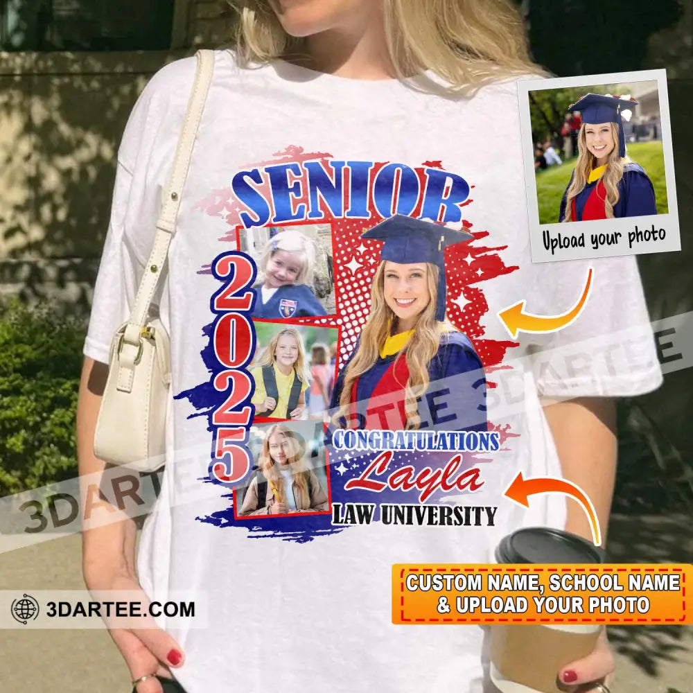 Congrats Graduation - Personalized T-Shirt Classic Tee/Unisex Tee / White / S Apparel