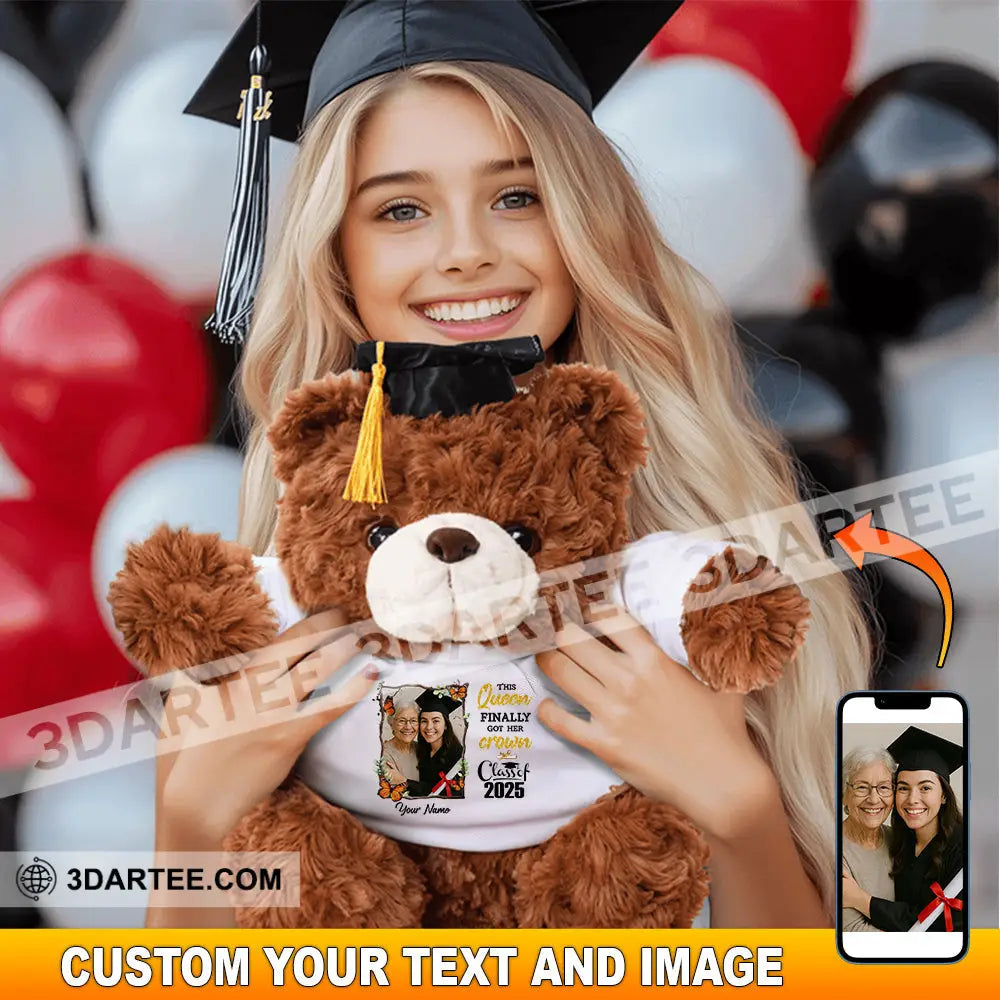 Congratulation Class Of 2025 Gift For Graduation Personalized Graduate Teddy Bear Shirt Graduate Teddy Bear Shirt