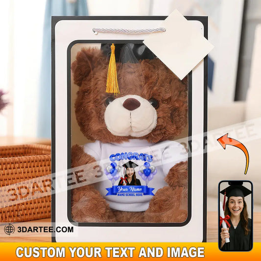Congratulation Class Of 2025 Gift For Graduation Personalized Graduate Teddy Bear Shirt Graduate Teddy Bear Shirt