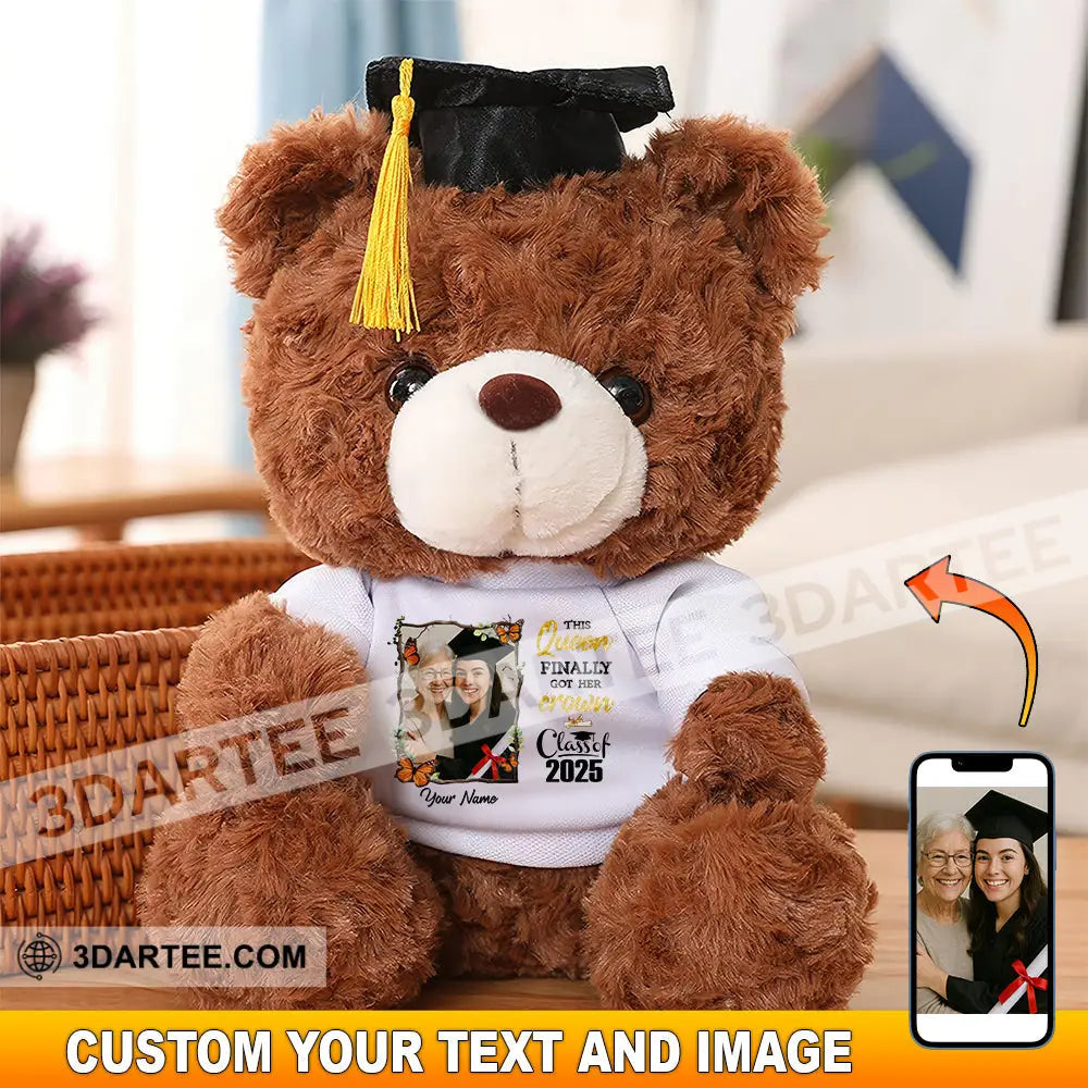 Congratulation Class Of 2025 Gift For Graduation Personalized Graduate Teddy Bear Shirt Graduate Teddy Bear Shirt