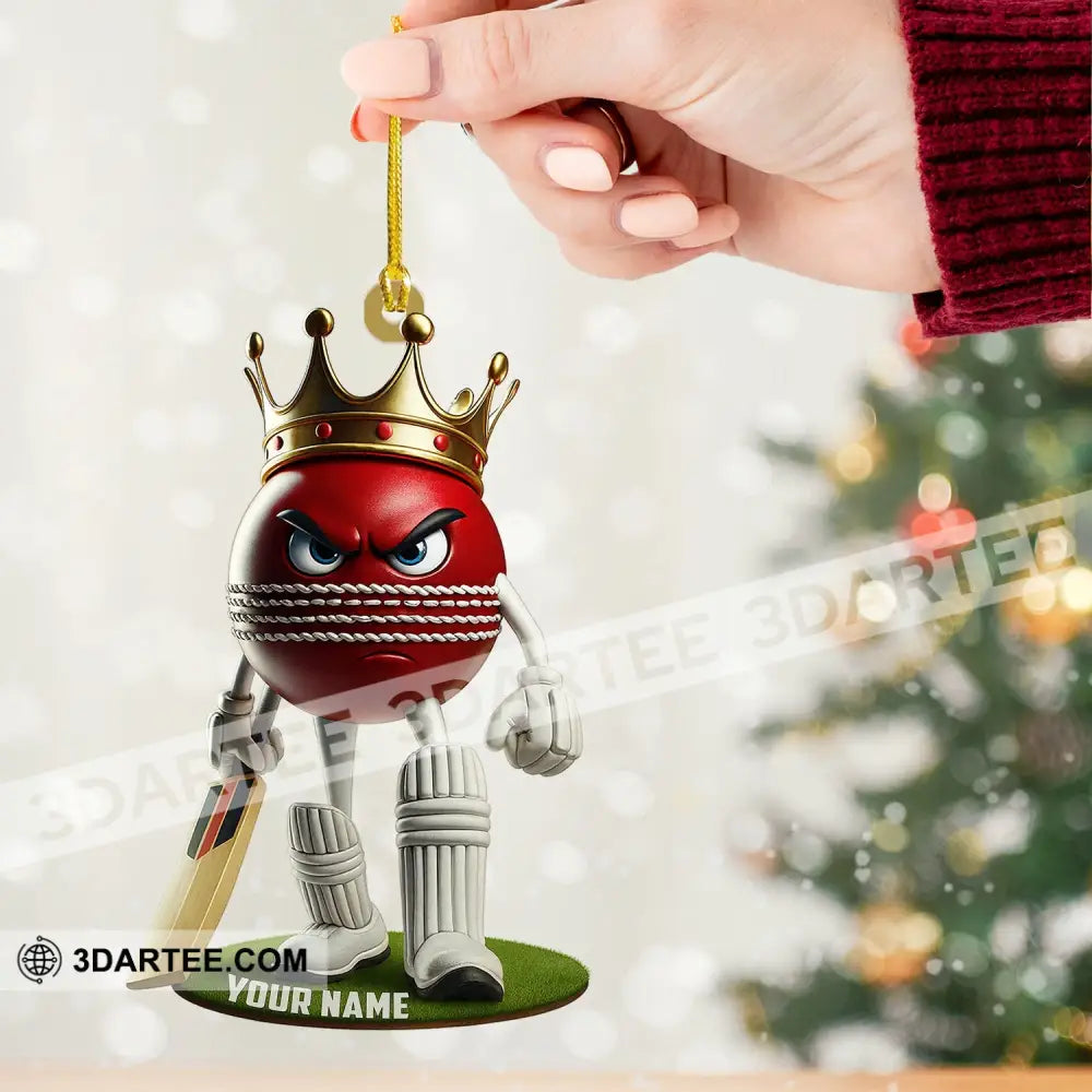 Cricket Ball Home Decor Christmas Ornament Personalized Ornament Ornament