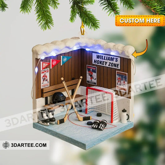 Cricket Player Corner Home Decor Christmas Ornament Personalized Ornament 3.54’’ / 1 Ornament Ornament