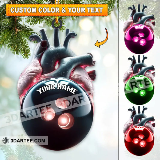 Custom Name Bowling Ornament Christmas Gift For Lover