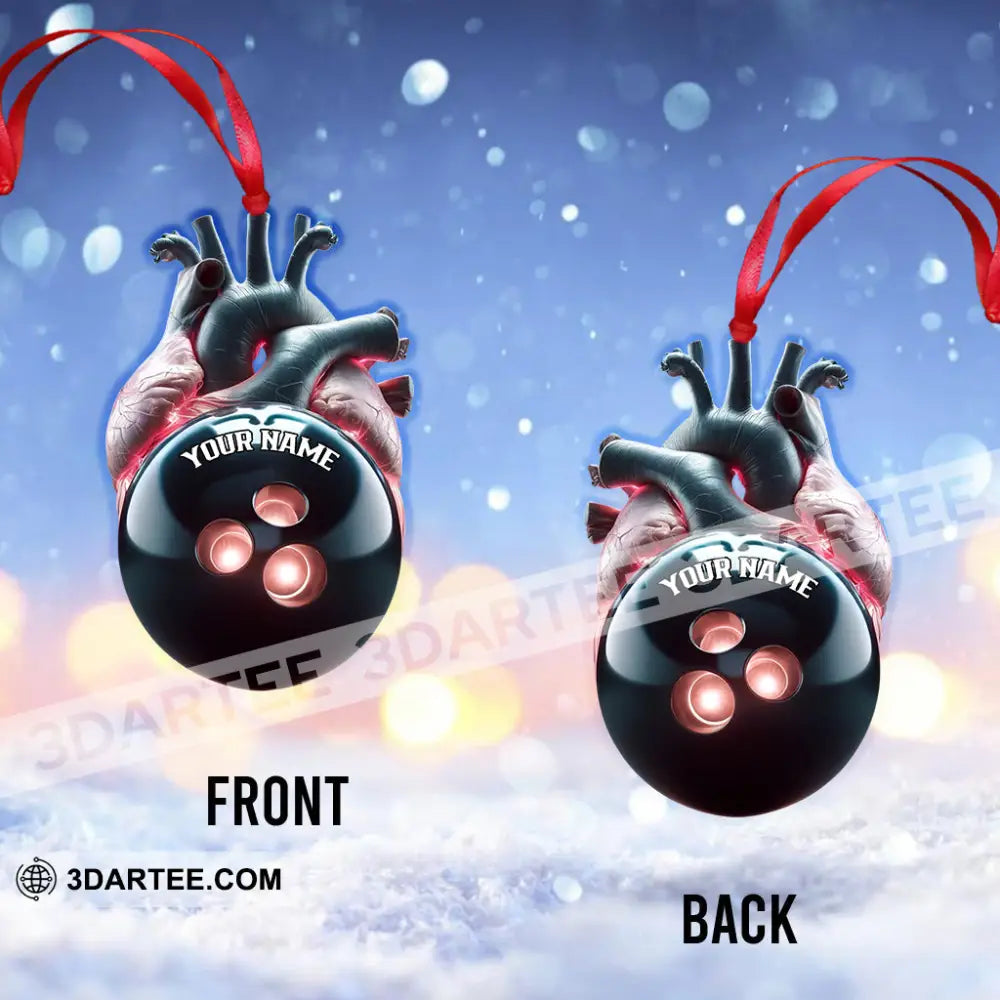 Custom Name Bowling Ornament Christmas Gift For Lover