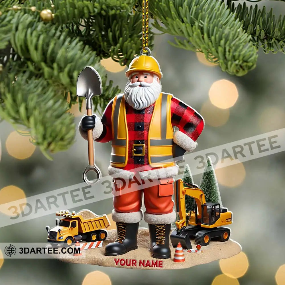 Custom Name Builder Santa Ornament Christmas Gift