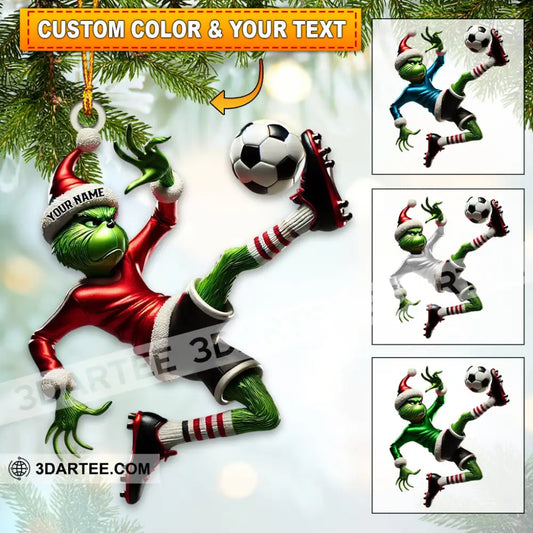 Custom Name Soccer Ornament Christmas Gift Decoration
