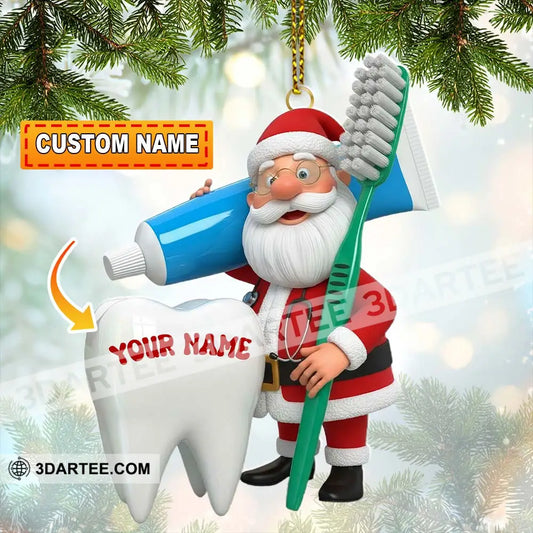 Dentist Home Decor Christmas Ornament Personalized Ornament 3.54’’ / 1 Ornament Ornament