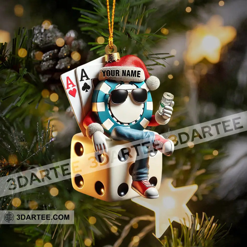 Dice Home Decor Christmas Ornament Personalized Ornament Ornament