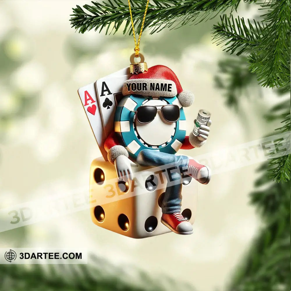 Dice Home Decor Christmas Ornament Personalized Ornament Ornament