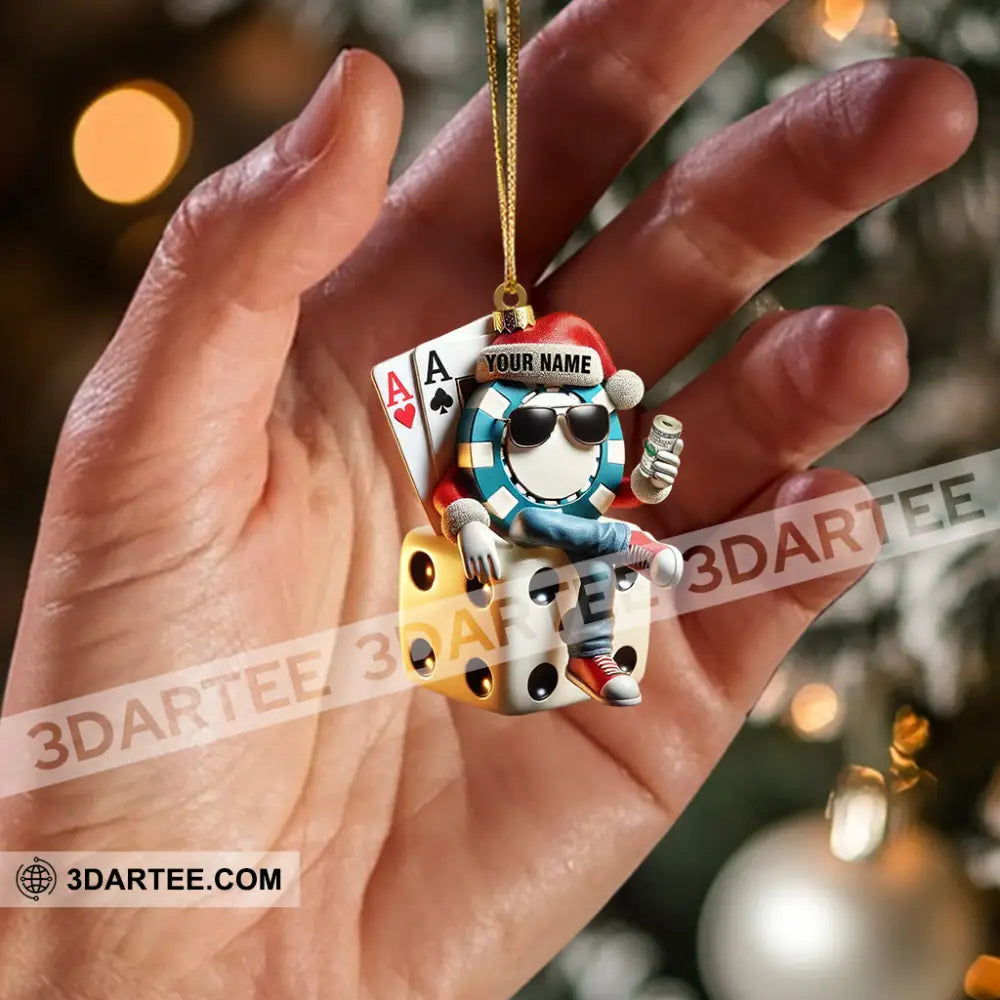 Dice Home Decor Christmas Ornament Personalized Ornament Ornament