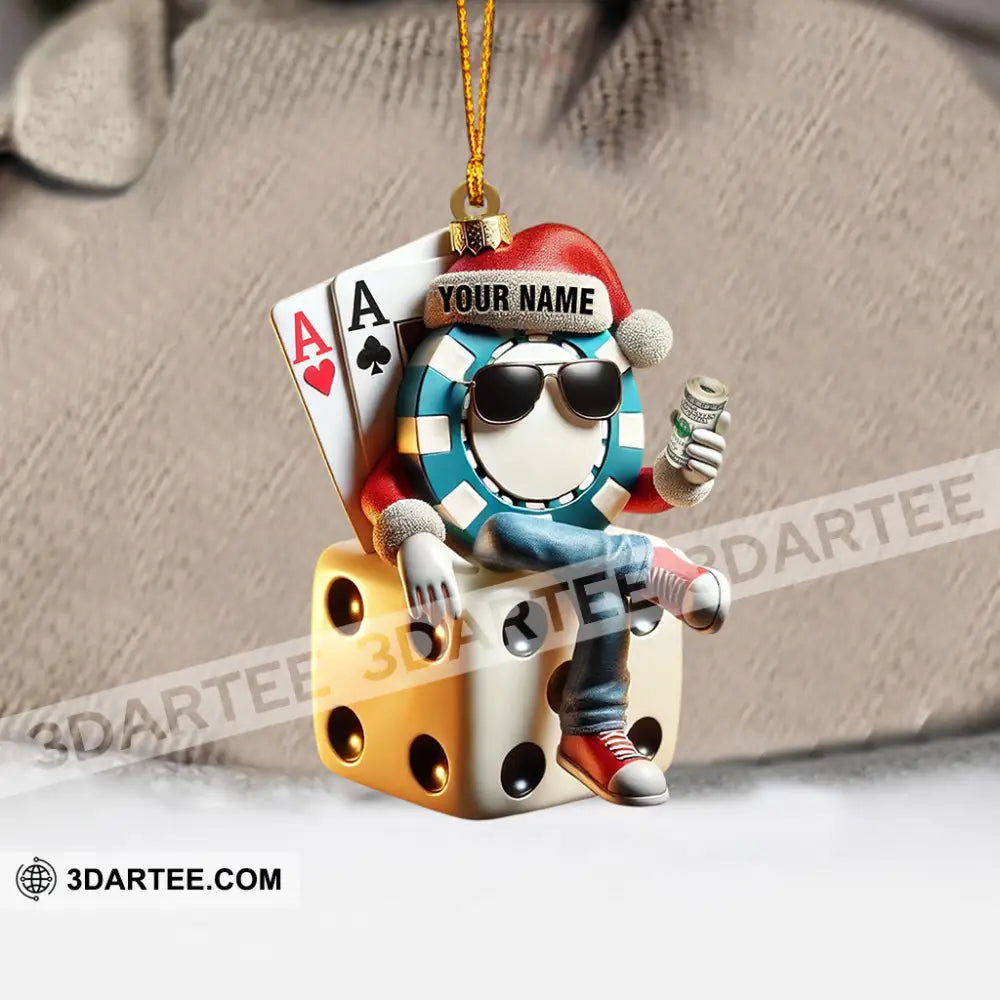 Dice Home Decor Christmas Ornament Personalized Ornament Ornament