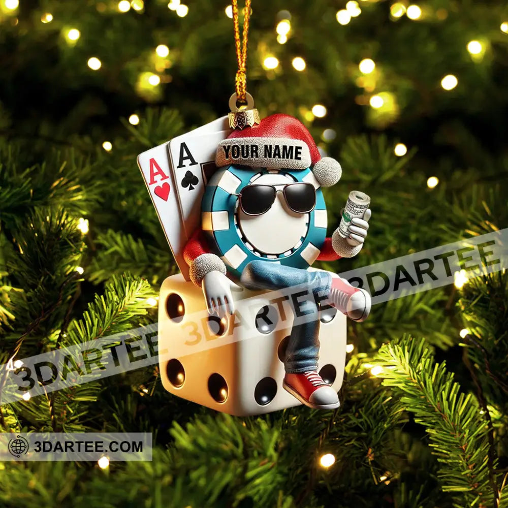 Dice Home Decor Christmas Ornament Personalized Ornament Ornament