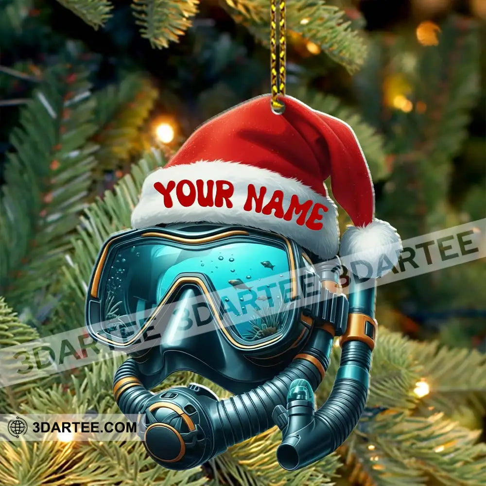 Diving Home Decor Christmas Ornament Personalized Ornament Ornament