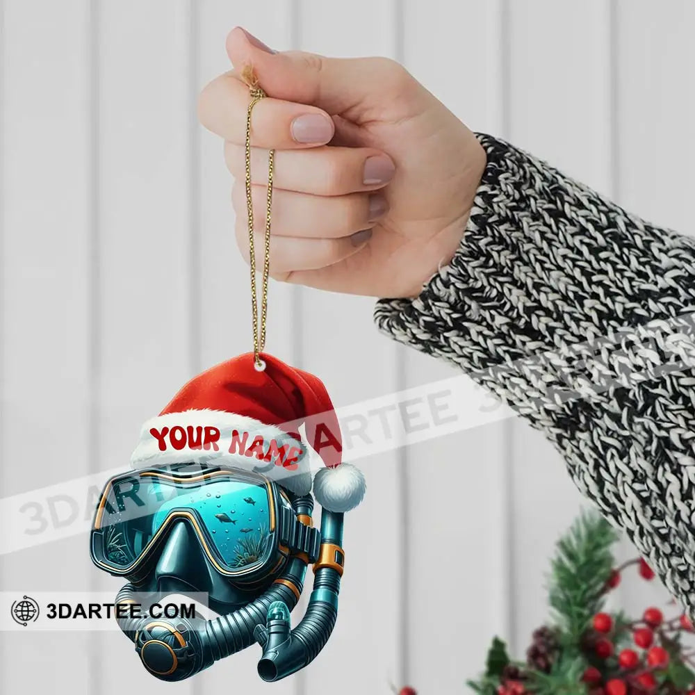 Diving Home Decor Christmas Ornament Personalized Ornament Ornament