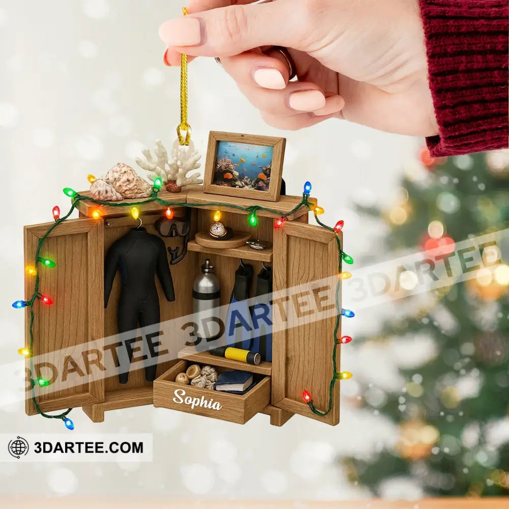 Diving Lover Home Decor Christmas Ornament Personalized Ornament Ornament