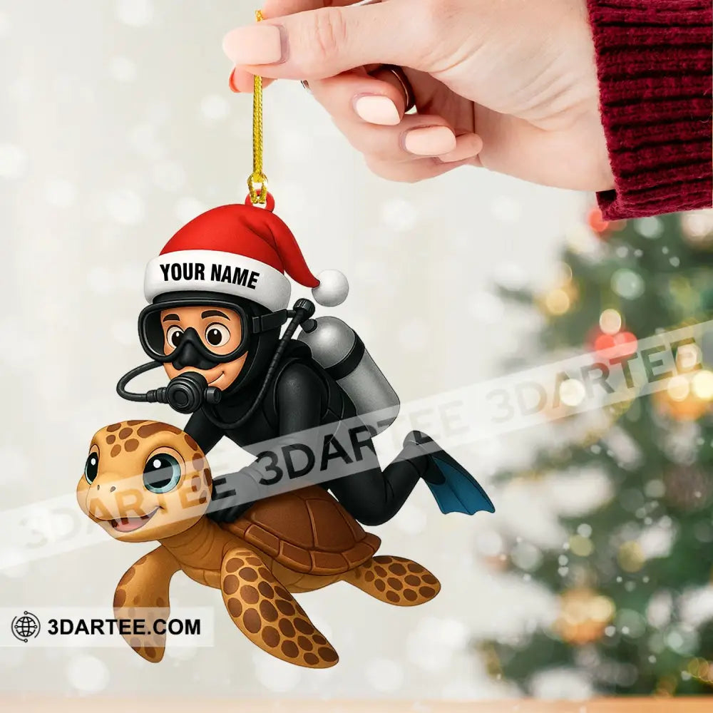 Diving Sea Lover Home Decor Christmas Ornament Personalized Ornament Ornament