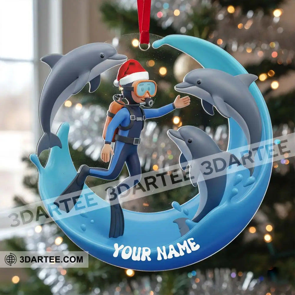 Dolphin Trainer Home Decor Christmas Ornament Personalized Ornament Ornament