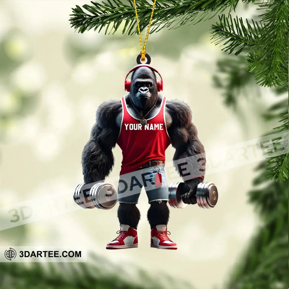 Dumbbells Home Decor Christmas Ornament Personalized Ornament Ornament