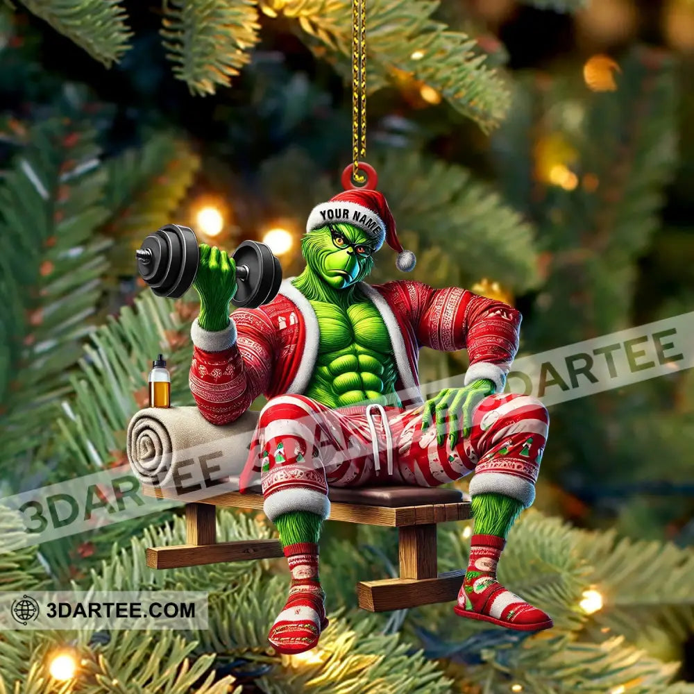 ELF Dumbbell Lift Home Decor Christmas Ornament Personalized Ornament Ornament