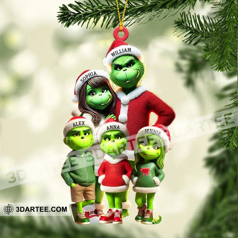 ELF Family Christmas Ornament Personalized Ornament Ornament