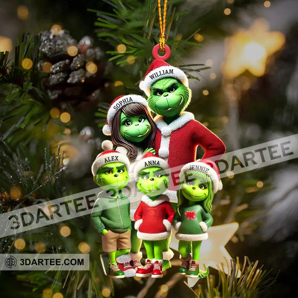 ELF Family Christmas Ornament Personalized Ornament Ornament