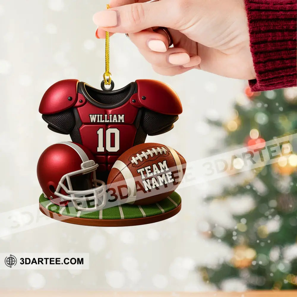 Football Team Christmas Home Decor Christmas Ornament Personalized Ornament Ornament